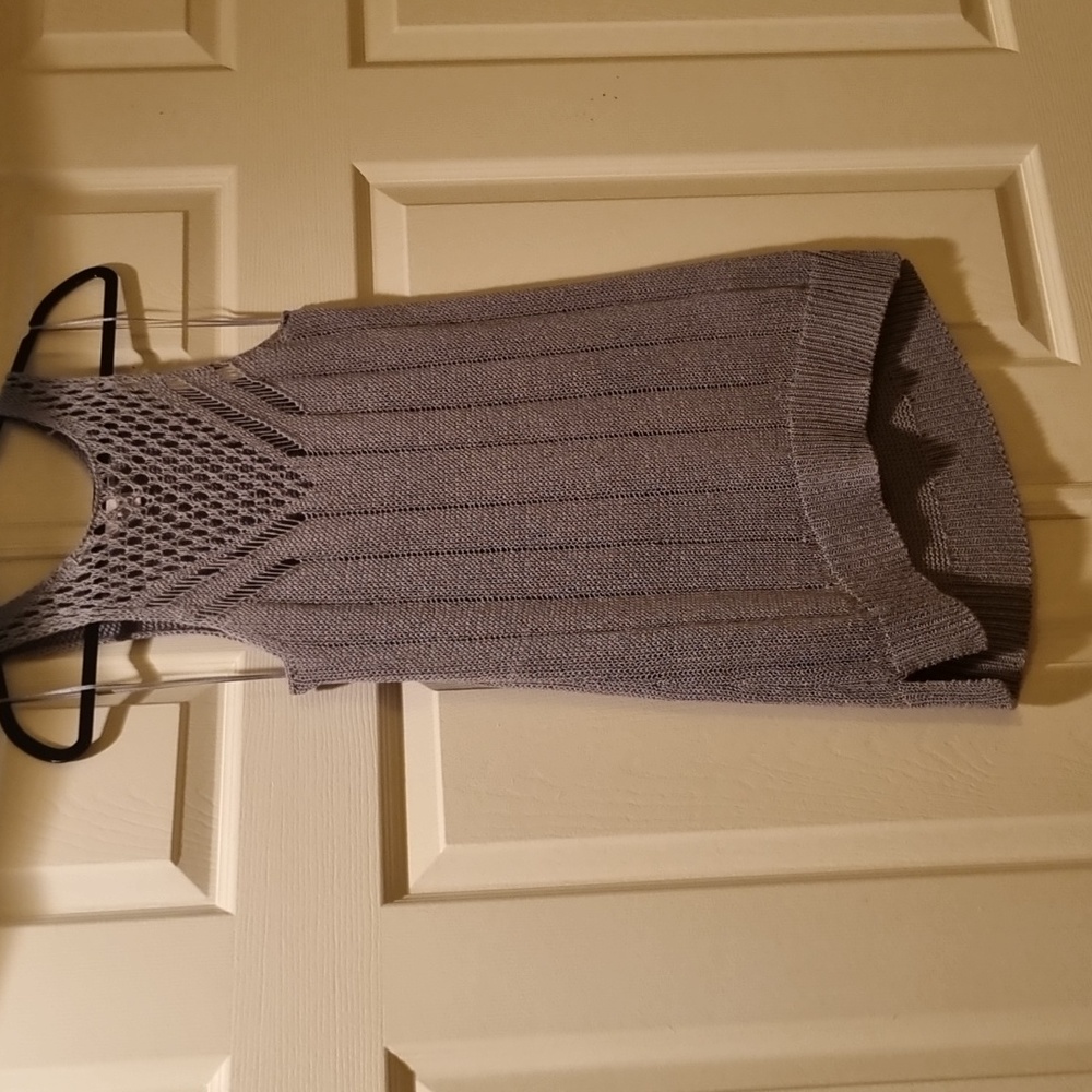 MICHAEL Michael Kors Knit Top Gray Size Medium - Picture 3 of 12